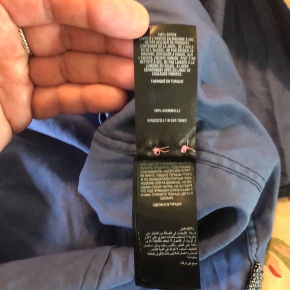 TED BAKER Size 5 XL Button Front Blue Medallion Print Shirt 100% COTTON LuxeSoft - Picture 10 of 16